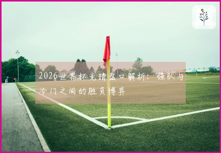 2026世界杯竞猜盘口解析：强队与冷门之间的胜负博弈